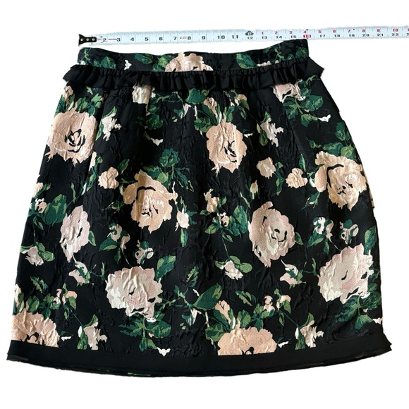 CLUB MONACO Adamaris Floral Silk & Wool Skirt Size 12 - Picture 3 of 7